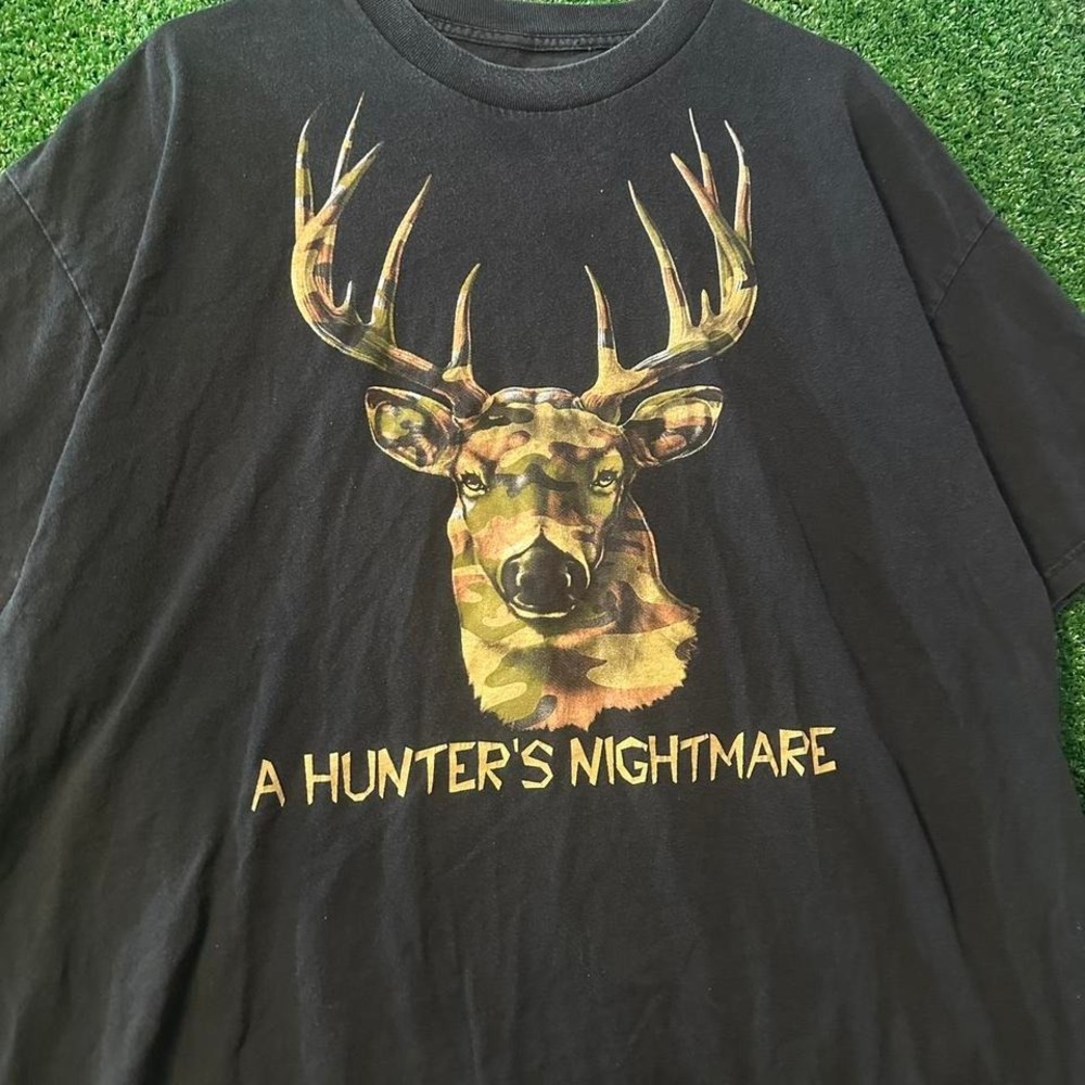 Hunting Deer camo and Black Graphic Tee Size 2XL‎ - Picture 2 of 5